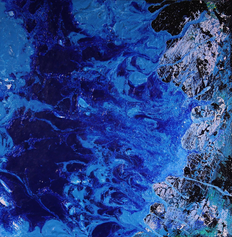Blues Abstract Acrylics Artwork