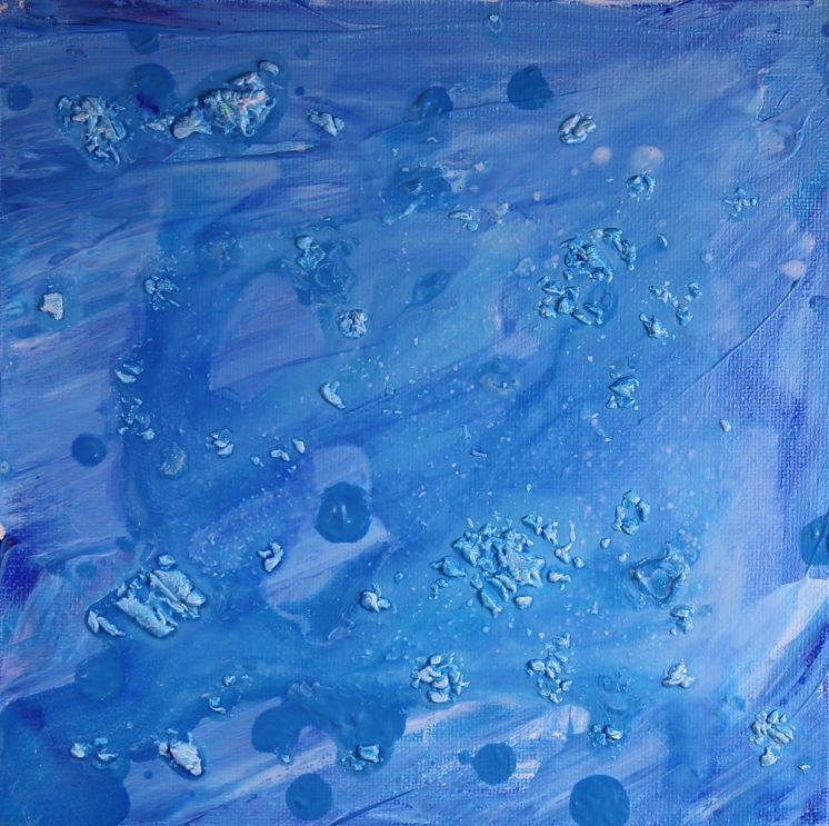 Blues Abstract Acrylics Artwork