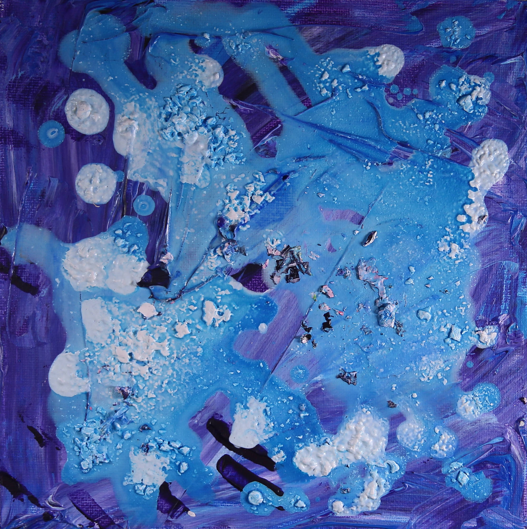 Blue Abstract Acrylics Artwork