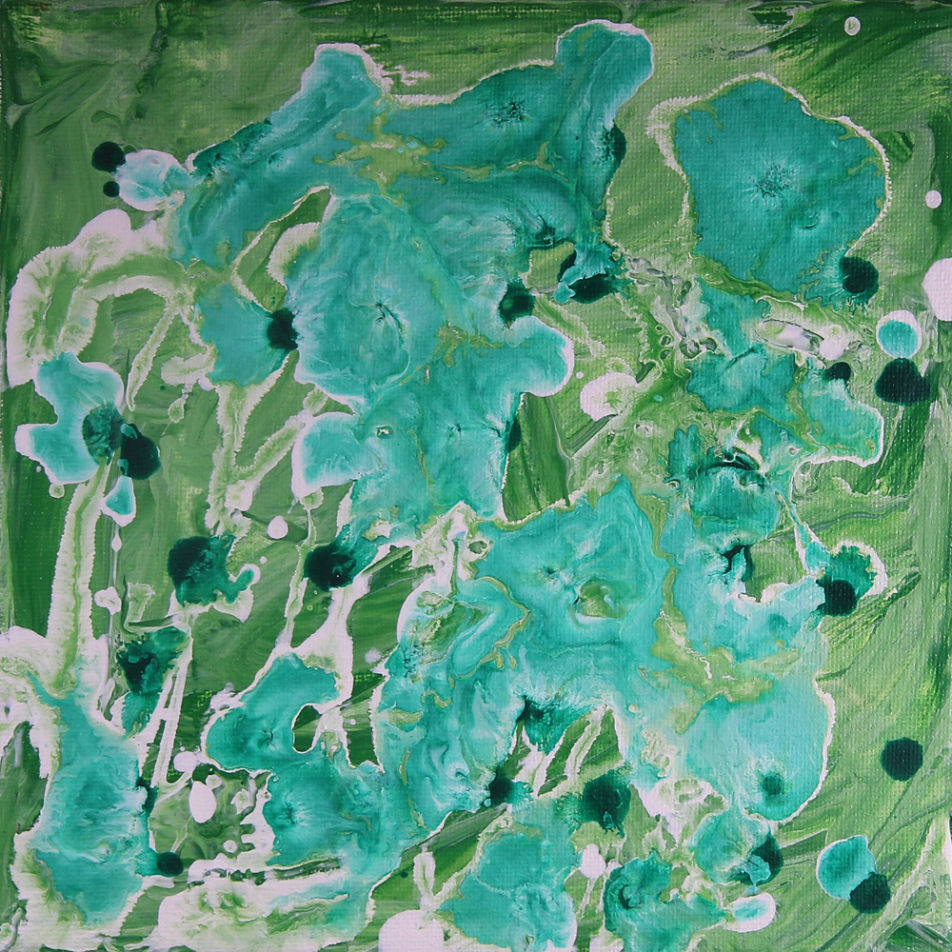 Green Acrylic Painting