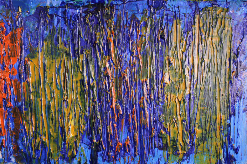 Blue Acrylic Painting