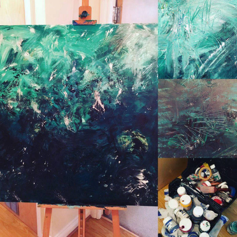 Acrylic Painting of Floral