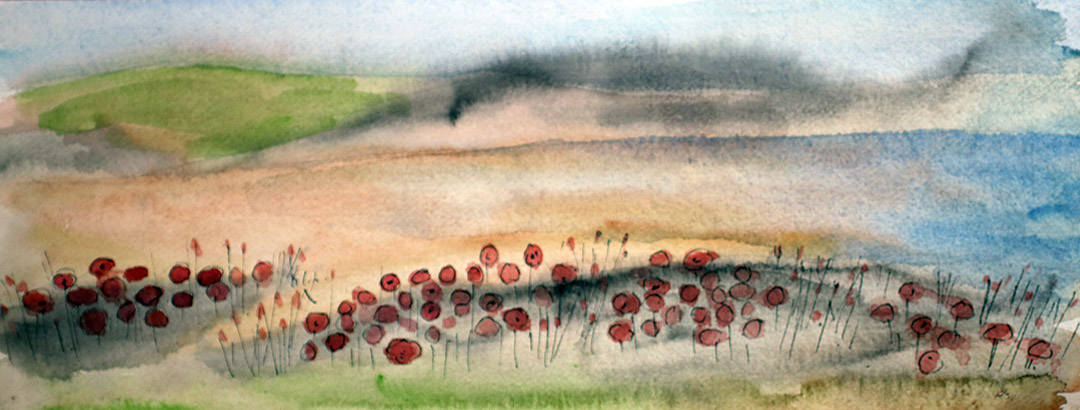 Mossyard Beach in Watercolours