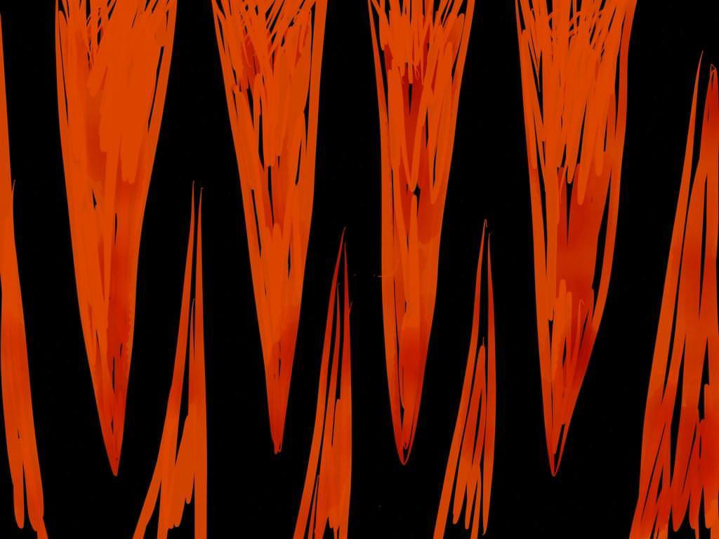 Orange zebra surface design