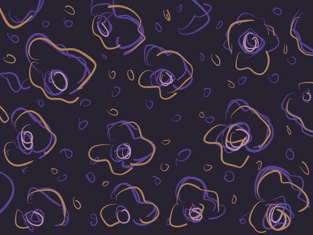 Purples flowers surface design