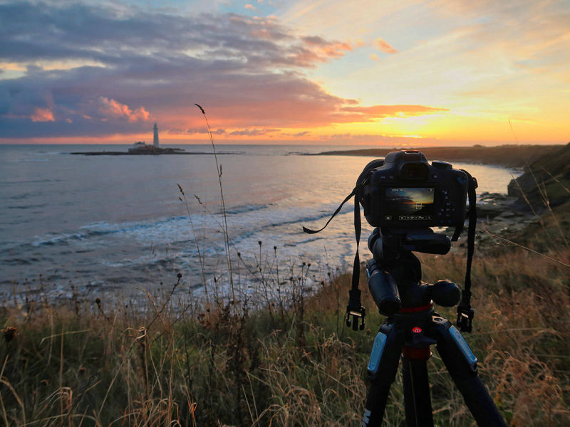 St Mary Lighthouse and camera